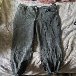 Abercrombie & Fitch Dark Gray High Rise Jeans